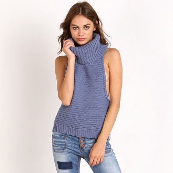 One Teaspoon Parisienne Nights Roll Neck Tank - Picture 2 of 6